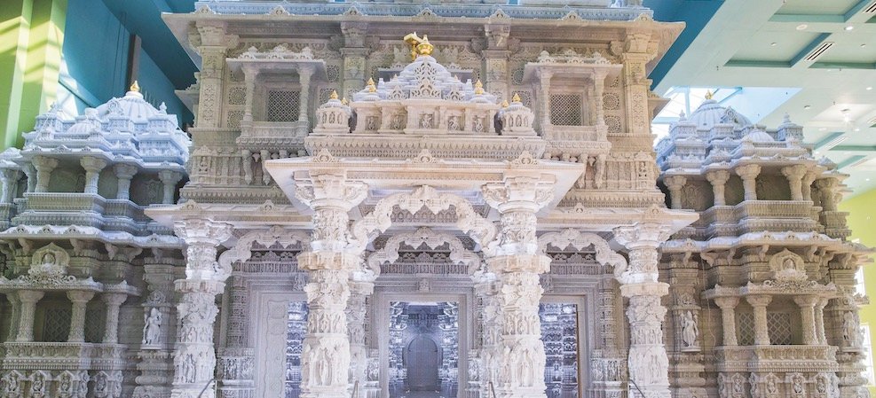 Temples: Fully Enclosed Ornate Marble Temple Opens in New Jersey