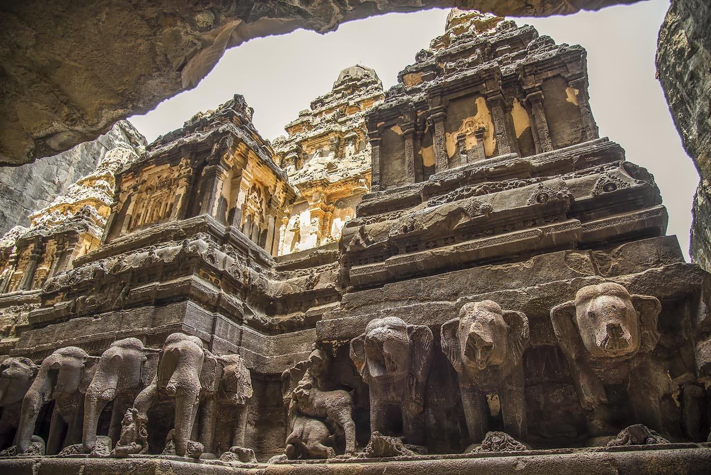 Ellora Caves & the Siva Temple Carved Out of Solid Rock